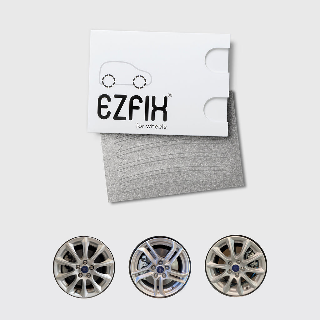 Ford car wheel rim scratch repair kit in  sparkle silver