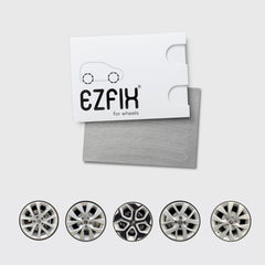Renault car wheel rim scratch repair kit in mercury chrome