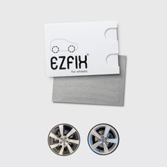Volvo car wheel rim scratch repair kit in mercury chrome